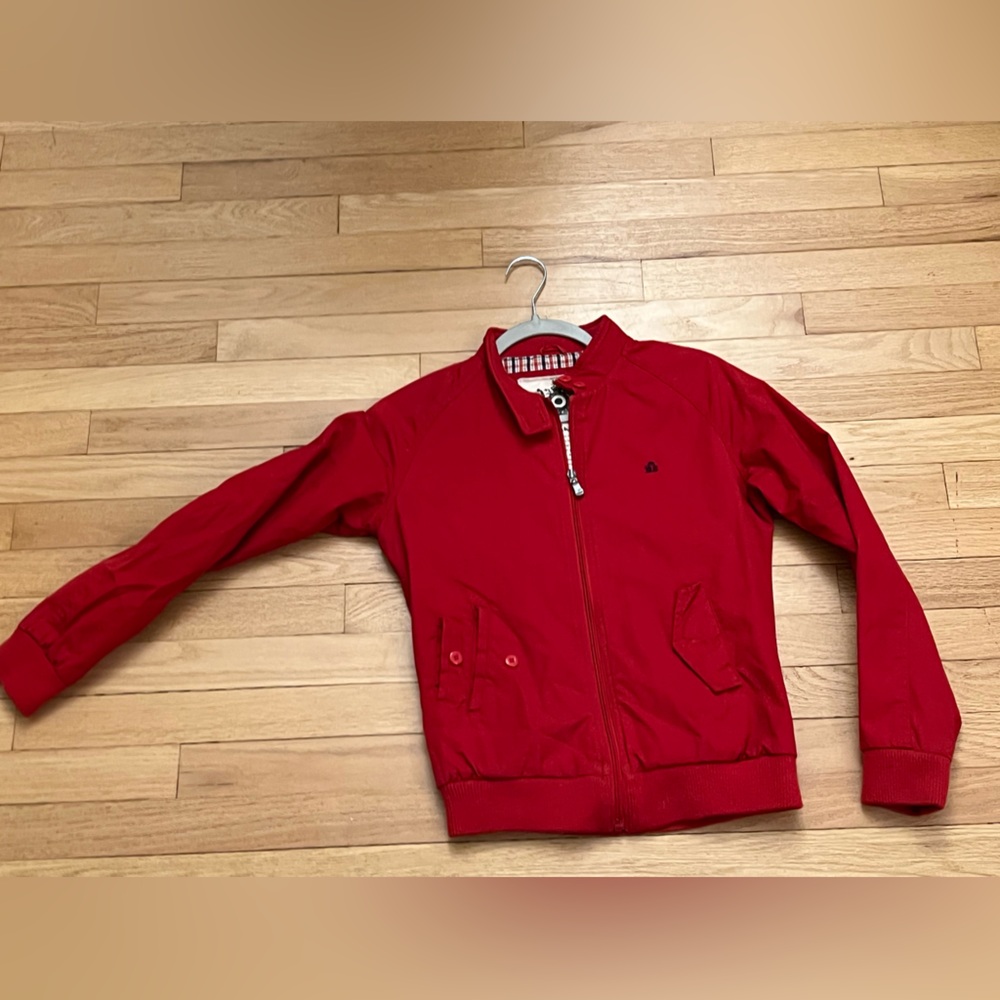 Ben Sherman Red Harrington Jacket XS | Mod Tartan Lined